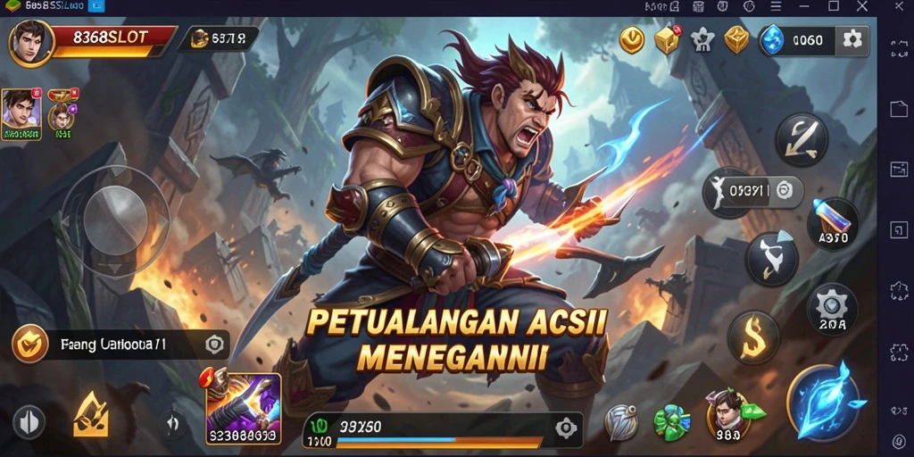 Tampilan aksi seru dalam gameplay 8368SLOT yang mendebarkan.