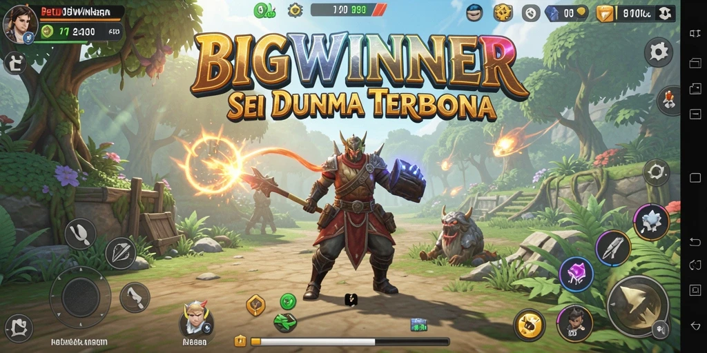 Tangkapan layar gameplay Open World BIGWINNER yang menakjubkan.