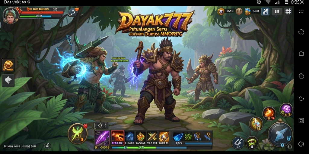 Gameplay epik dalam dunia MMORPG DAYAK777 yang menantang.