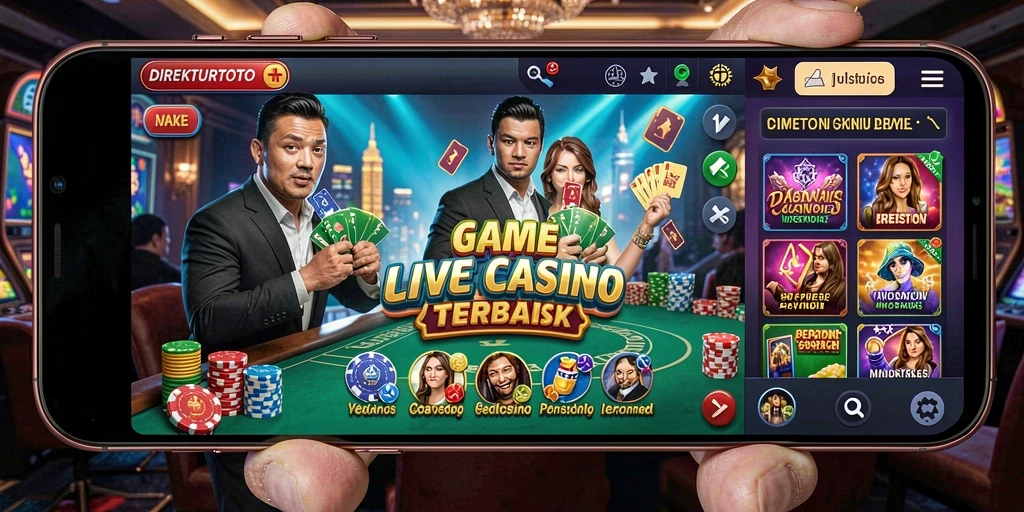 Tampilan gameplay Live Casino yang menarik di DIREKTURTOTO.