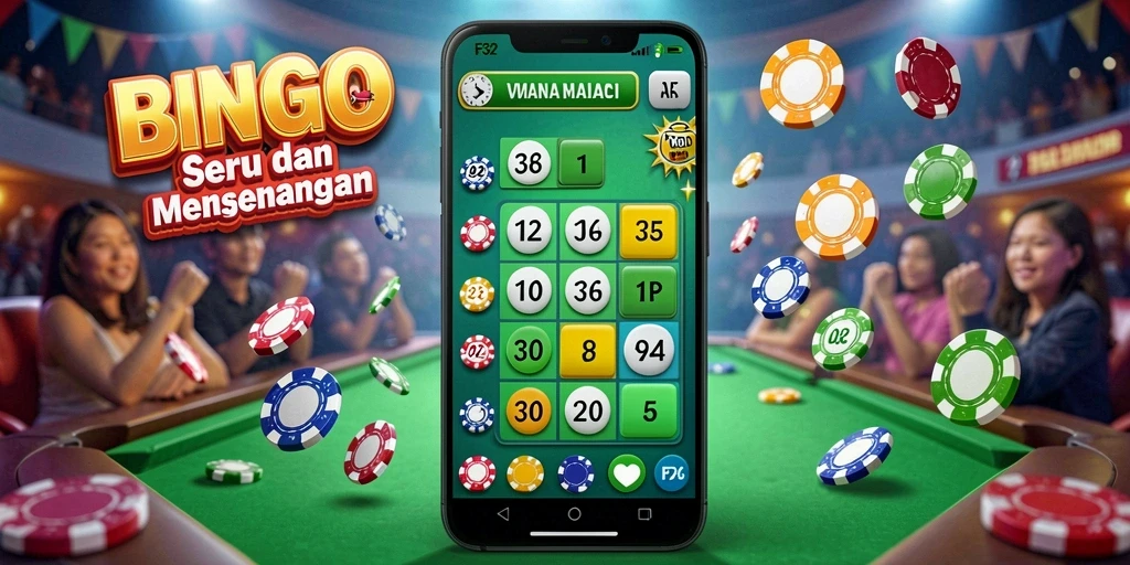 Tampilan screenshot gameplay Bingo yang seru dan interaktif pada aplikasi F32.