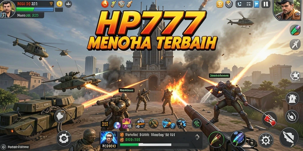 Tampilan gameplay HP777 yang menawan dalam pertahanan menara.