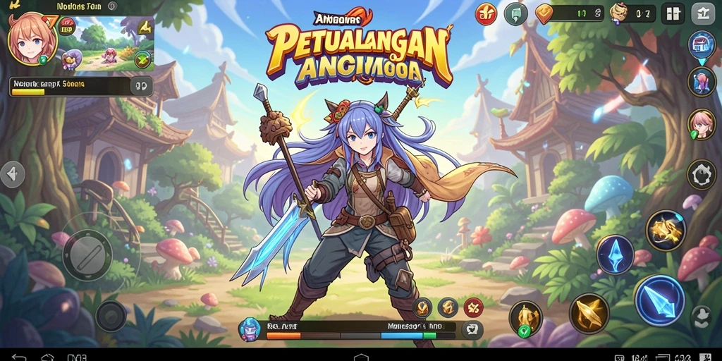 Tampilan gameplay seru dari ID678 yang penuh aksi Anime.