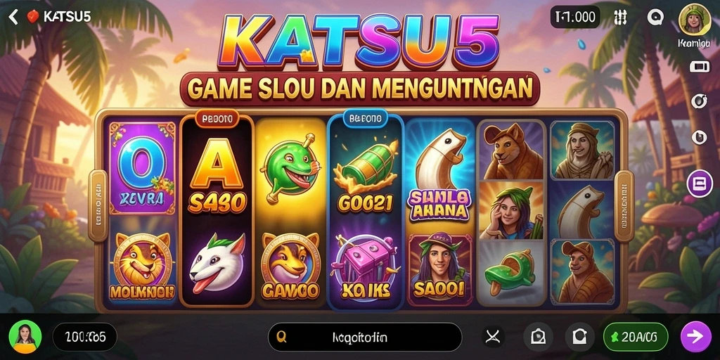 Gambar menunjukkan gameplay menarik dari KATSU5.