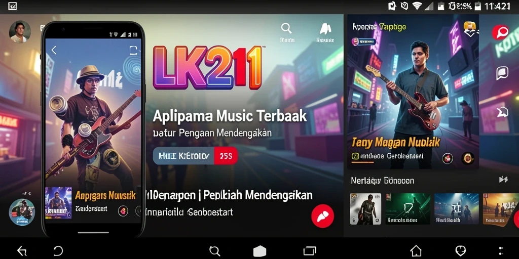 Tampilan gameplay LK21 yang menarik saat menjelajahi koleksi musik.