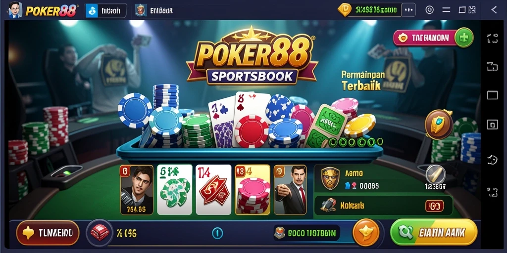 Tampilan gameplay POKER88 dengan berbagai pilihan taruhan olahraga.
