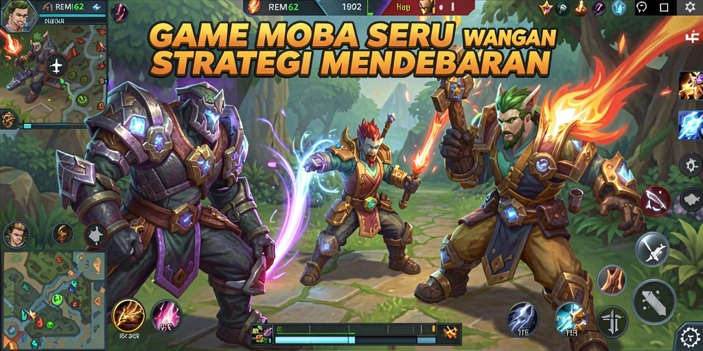 Tampilan gameplay seru dari REMI62 dengan aksi seru.