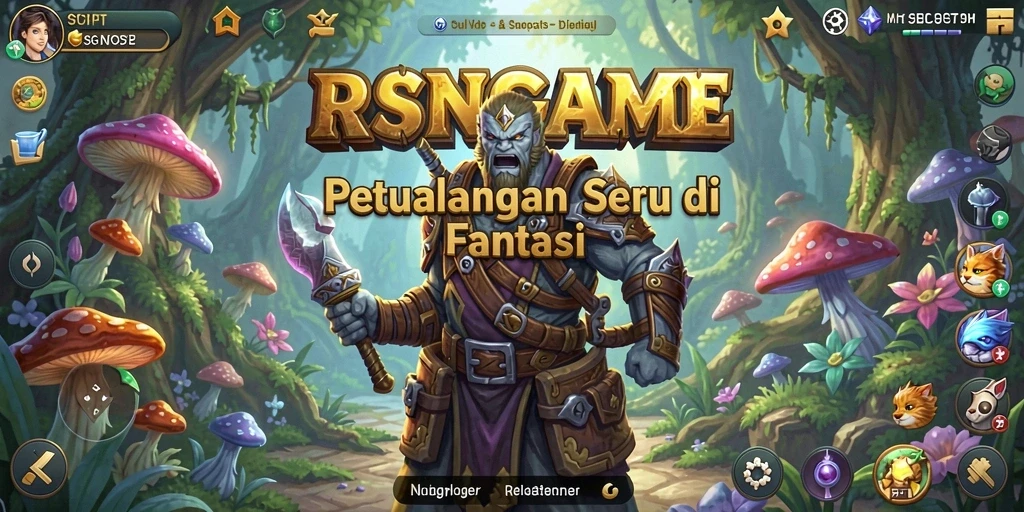 Screenshot menunjukkan gameplay petualangan yang seru dan interaktif.