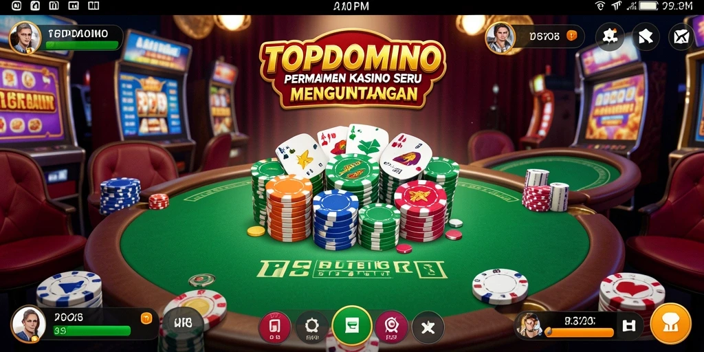 Screenshot gameplay menampilkan keseruan bermain Kasino di TOPDOMINO.