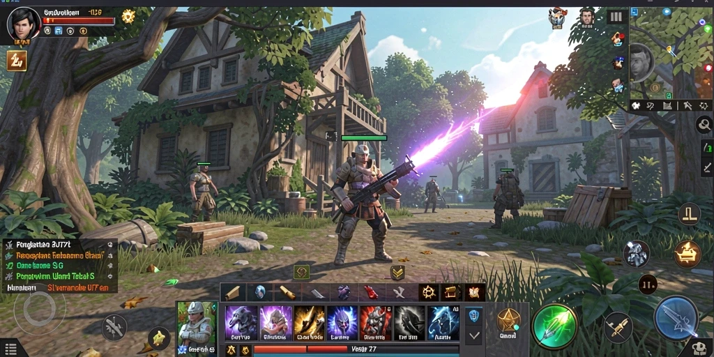 Tampilan gameplay seru dan strategi mendalam di UT77.