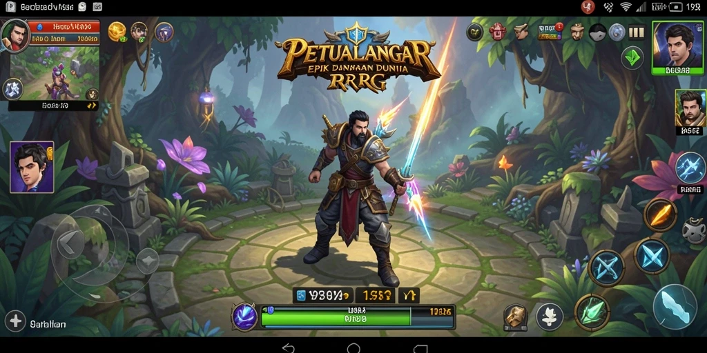 Tampilan gameplay <strong>V98</strong> yang memukau dalam petualangan RPG.