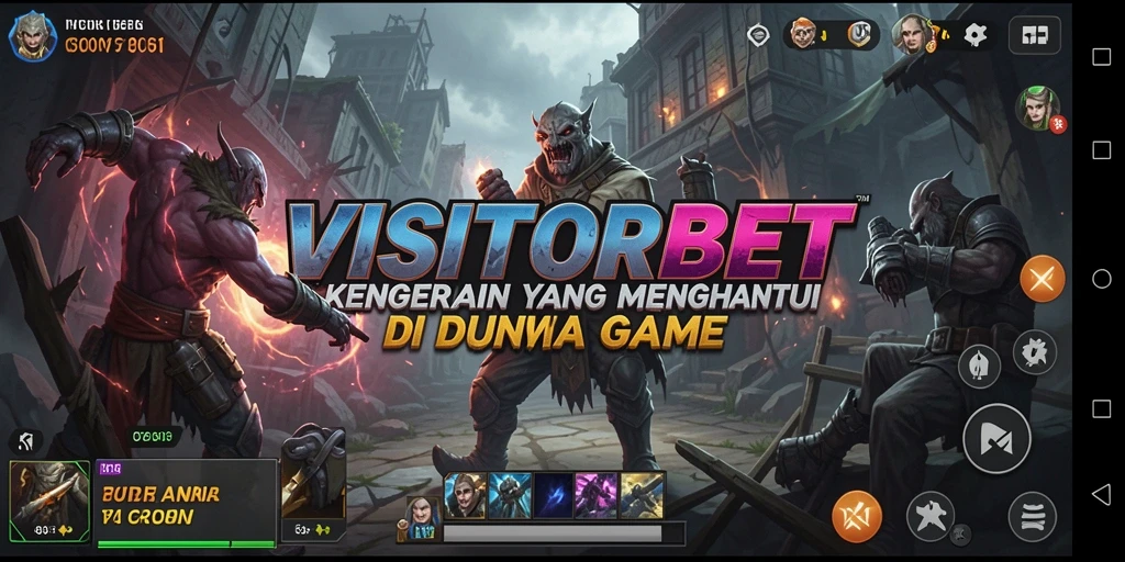 Screenshot menunjukkan pemain menghadapi makhluk menghantui dengan ketegangan tinggi.