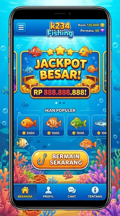 Tampilan utama aplikasi k234 yang intuitif dan mudah digunakan.